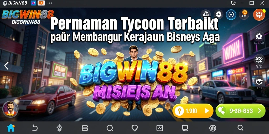 Tangkapan layar gameplay <strong>BIGWIN88</strong> yang menampilkan pengalaman Tycoon yang menyenangkan.