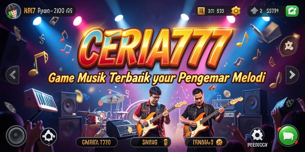 Tampilan gameplay CERIA777 yang penuh warna dan dinamis.