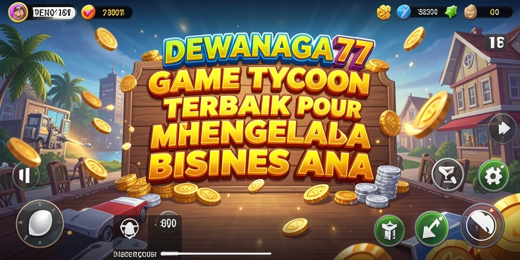 Screenshot DEWANAGA77 menunjukkan momen seru dalam mengelola bisnis Tycoon.