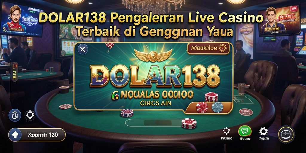 Screenshot DOLAR138 menampilkan dealer langsung berinteraksi dengan pemain.