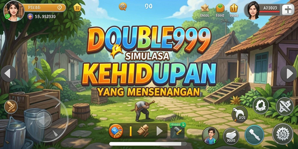 Gameplay DOUBLE999 yang mendalam dengan elemen simulasi kehidupan.