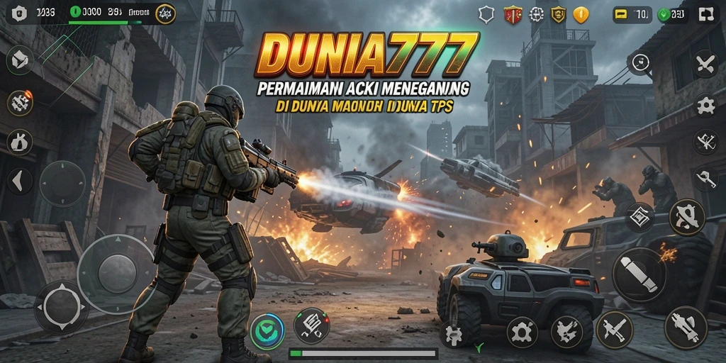 Tampilan gameplay DUNIA777 yang penuh aksi dan strategi.