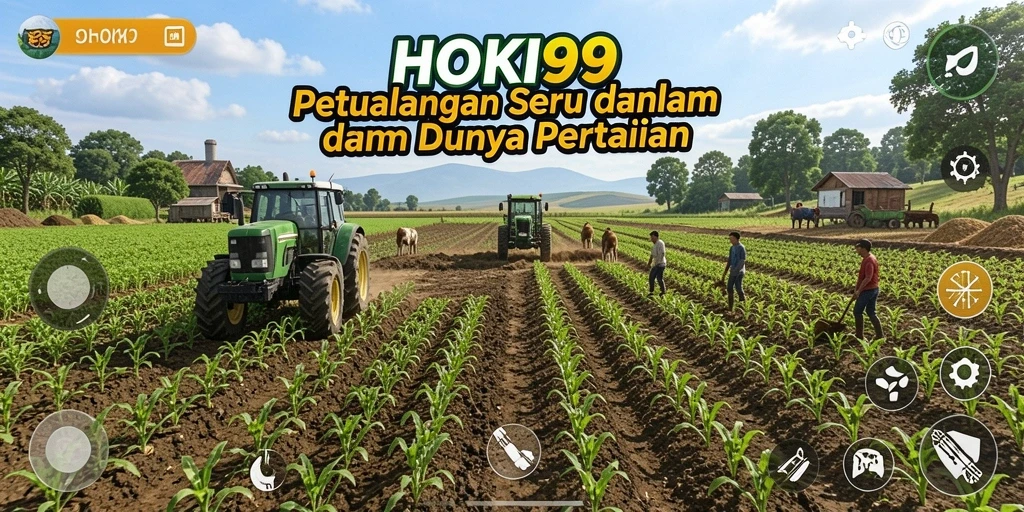 Tampilan menarik dari gameplay HOKI99 yang menunjukkan aktivitas pertanian.
