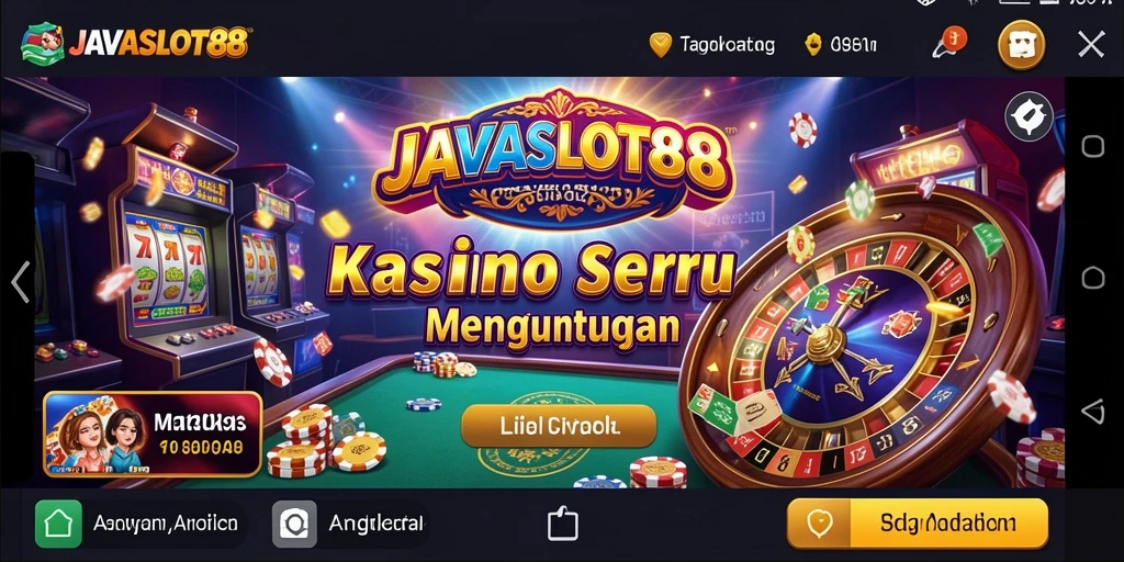 Tampilan gameplay menarik dari JAVASLOT88 yang penuh dengan keseruan kasino.