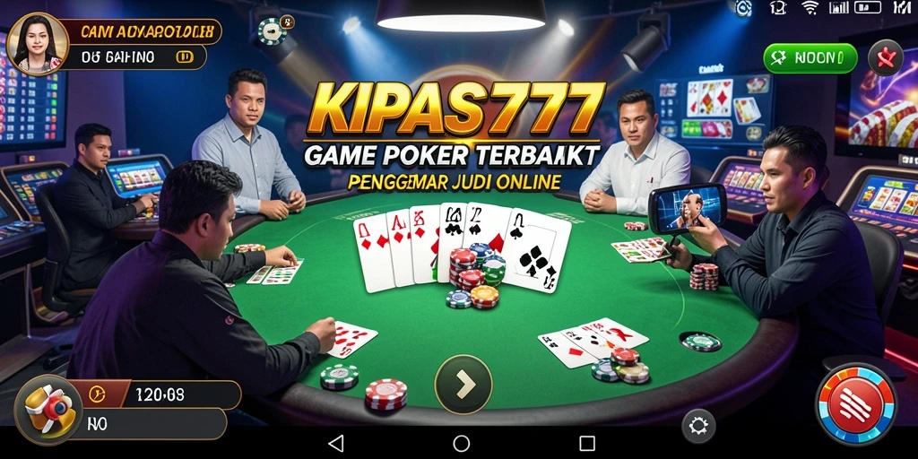 Tampilan seru gameplay Poker di KIPAS777.