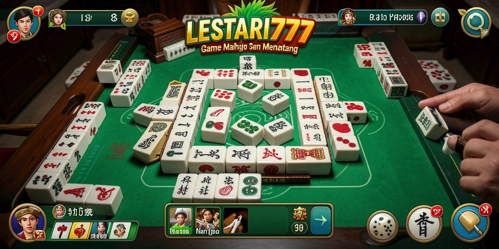 Gameplay LESTARI777 dengan suasana Mahjong yang menarik.