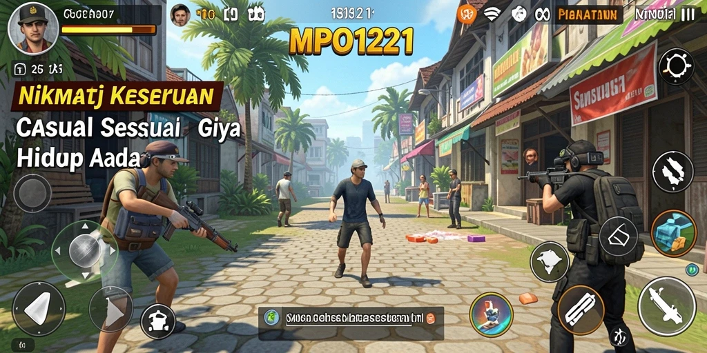 Screenshot gameplay MPO1221 menampilkan keseruan dan tantangan dalam permainan Casual.