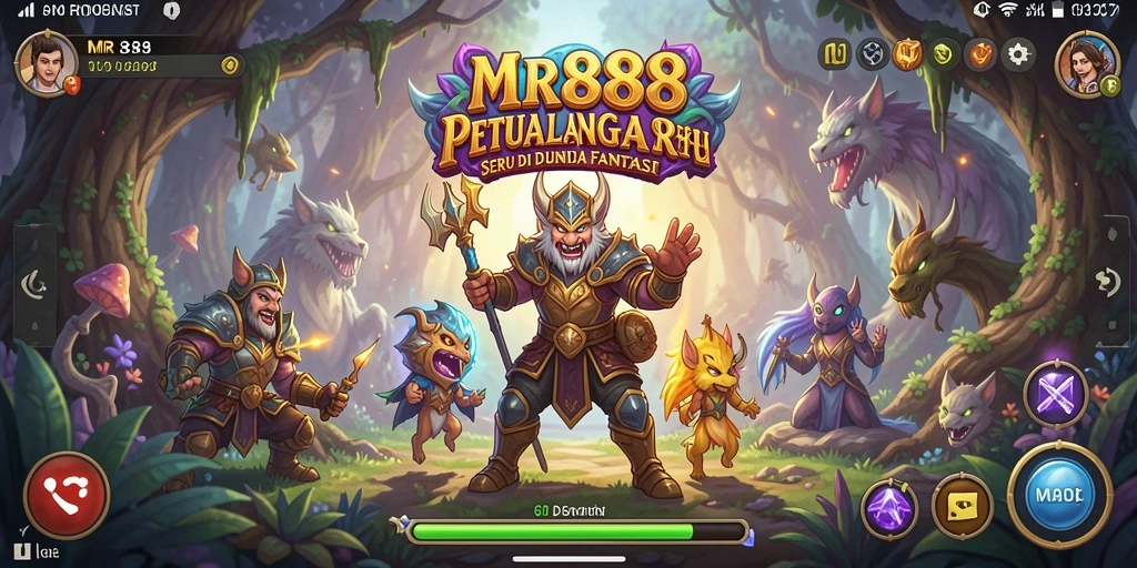 Screenshot MR888 menampilkan gameplay seru dalam menjelajahi dunia fantasi.