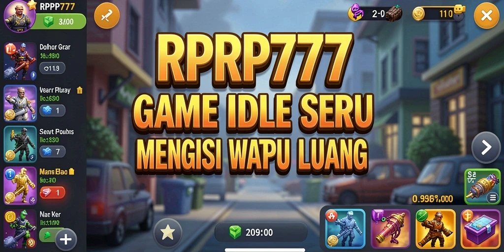 Tampilan screenshot gameplay RPRP777 yang menampilkan interaksi karakter dan pengelolaan sumber daya.