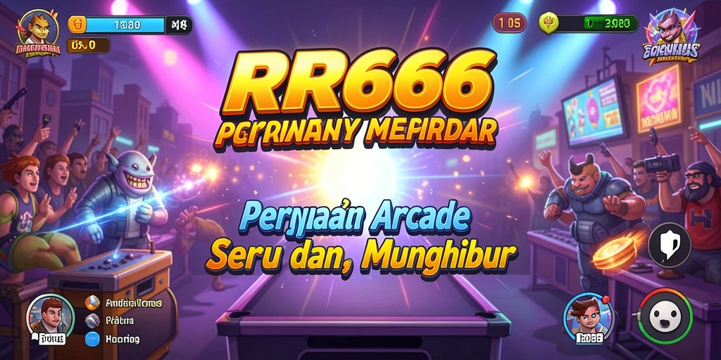 Tampilan gameplay RR666 yang penuh aksi dan warna.