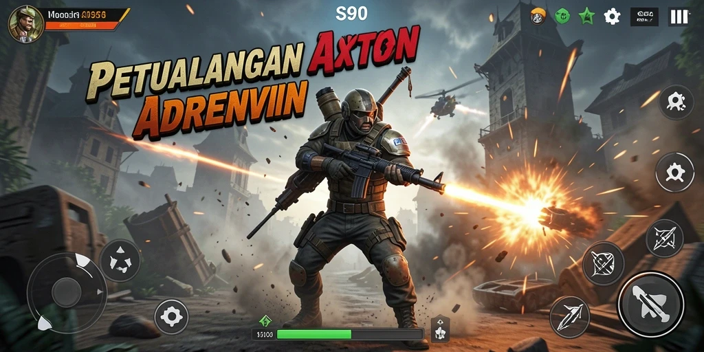 Screenshot gameplay S80 yang menunjukkan aksi pertarungan mendebarkan.