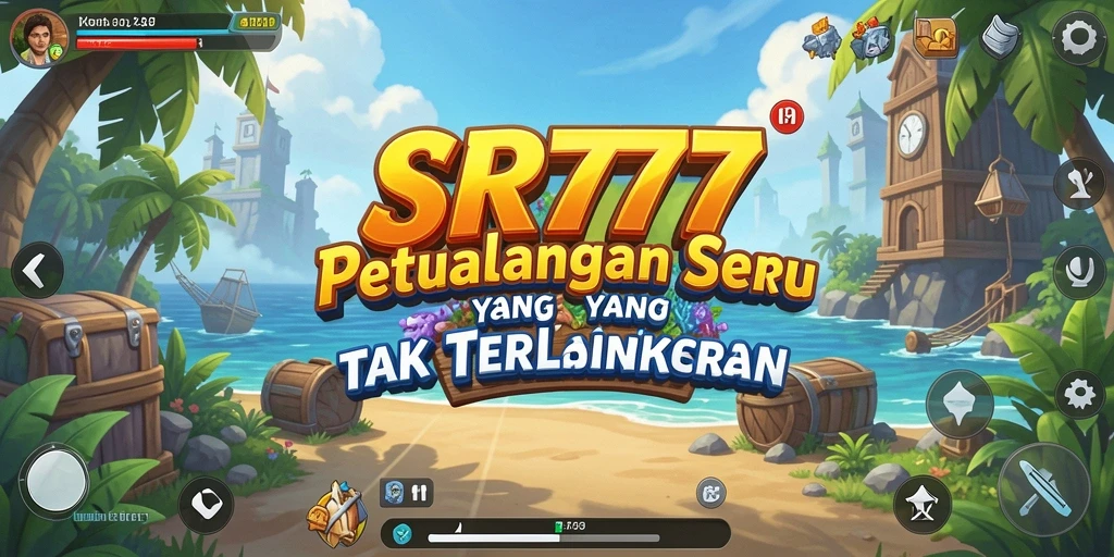Gameplay menakjubkan dalam petualangan SR777 yang penuh warna.