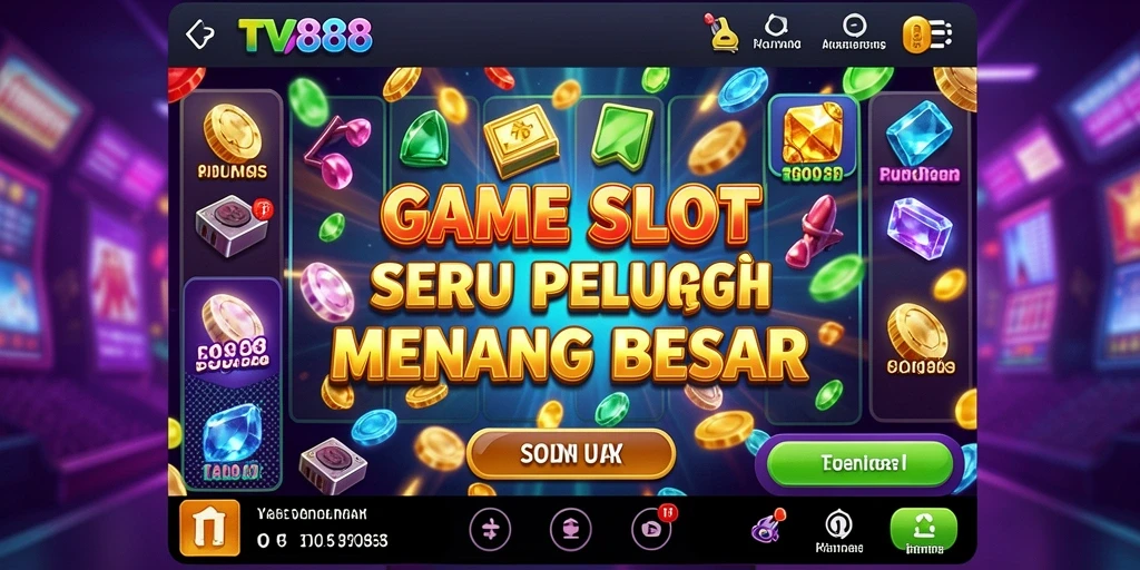 Tampilan menarik dari gameplay slot di TV888.