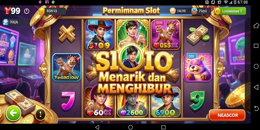 Tangkapan layar Y89 menampilkan gameplay slot yang seru dan interaktif.